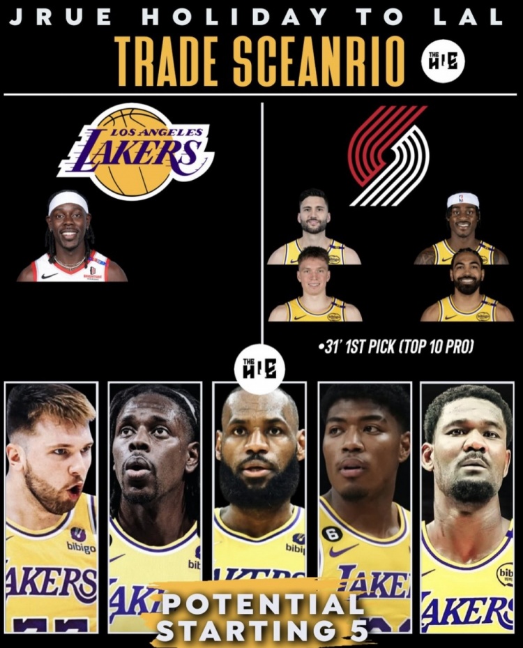 星空体育官网-美媒曝湖人交易方案：霍勒迪加盟代价为克莱伯克内克特文森特及首轮签