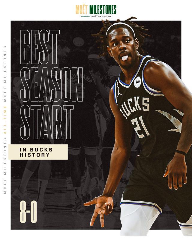 开季8连胜创造队史 字母哥保底令雄鹿稳定高歌